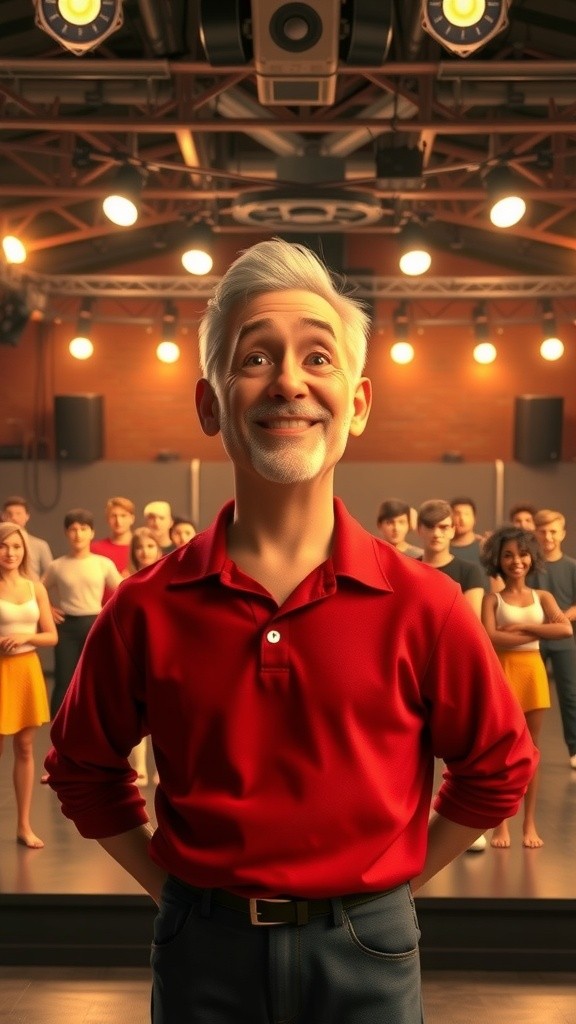 Action-Packed Studio Character