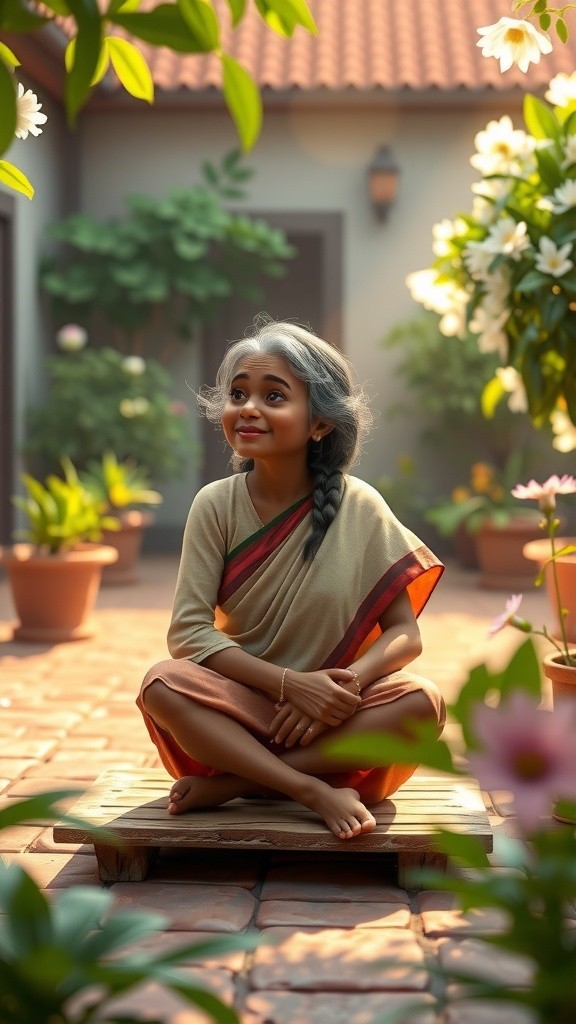 Dadi and Her Sparrow Friends