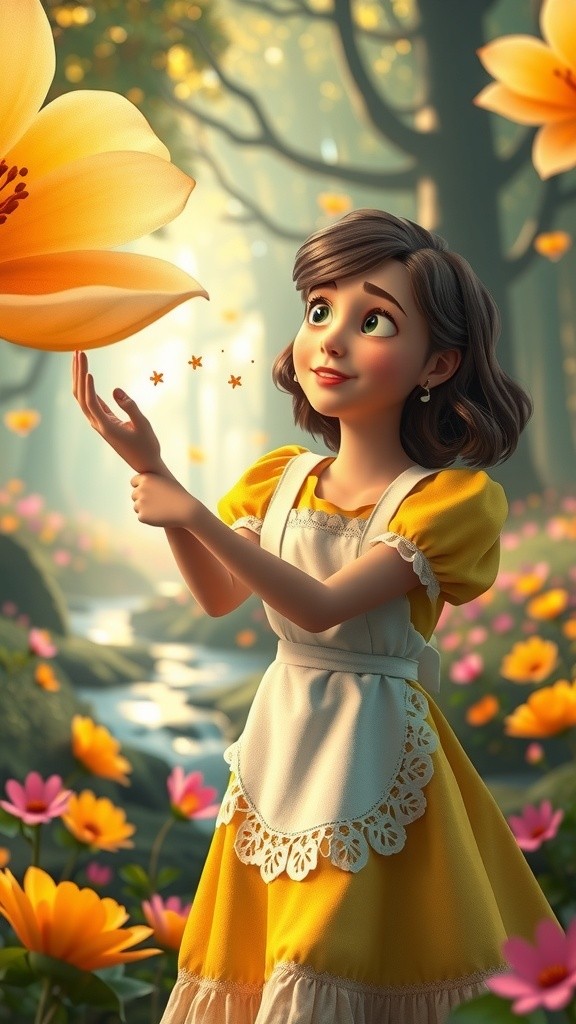Explore a Whimsical Garden with Alice!