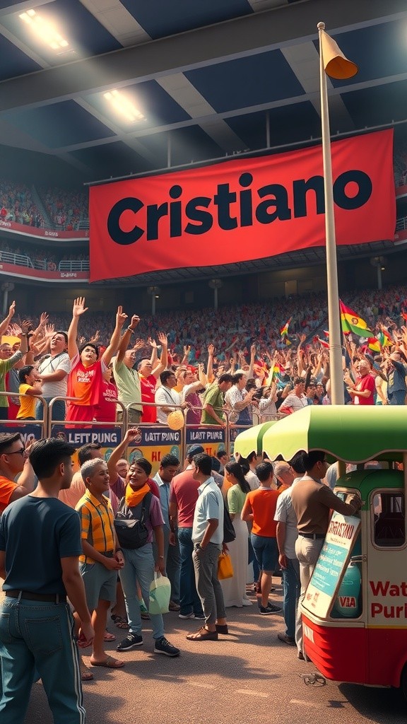 रोनाल्डो पानिपुरी बेचते हुए