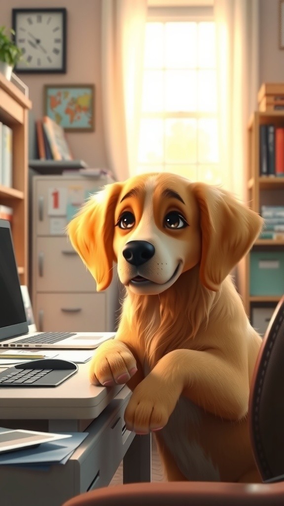 ¡Un perro te enseña a cuidar tu compu!