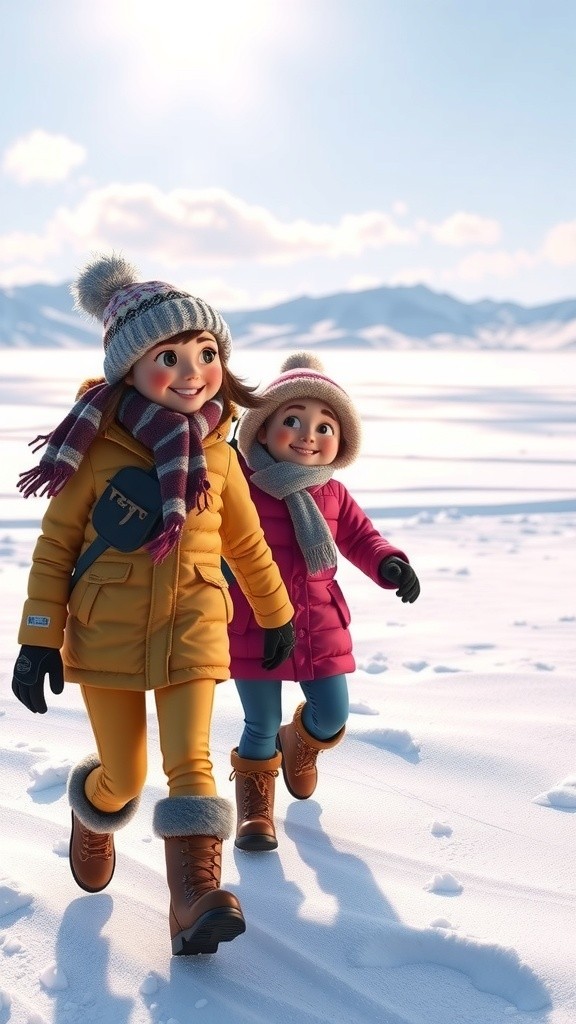 Kids Enjoy Ice Game Fun!