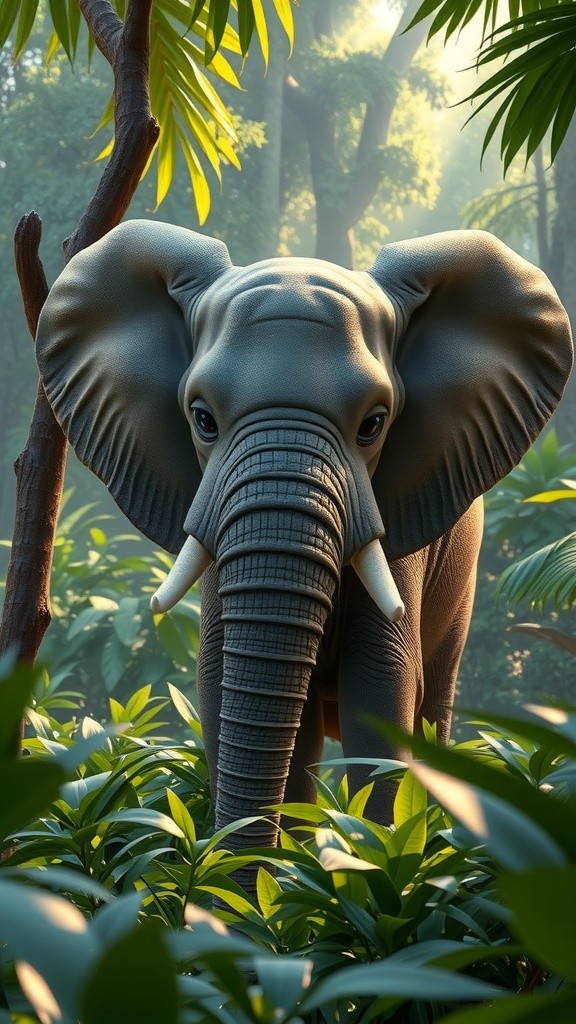 मोती: जंगल का दयालु हाथी