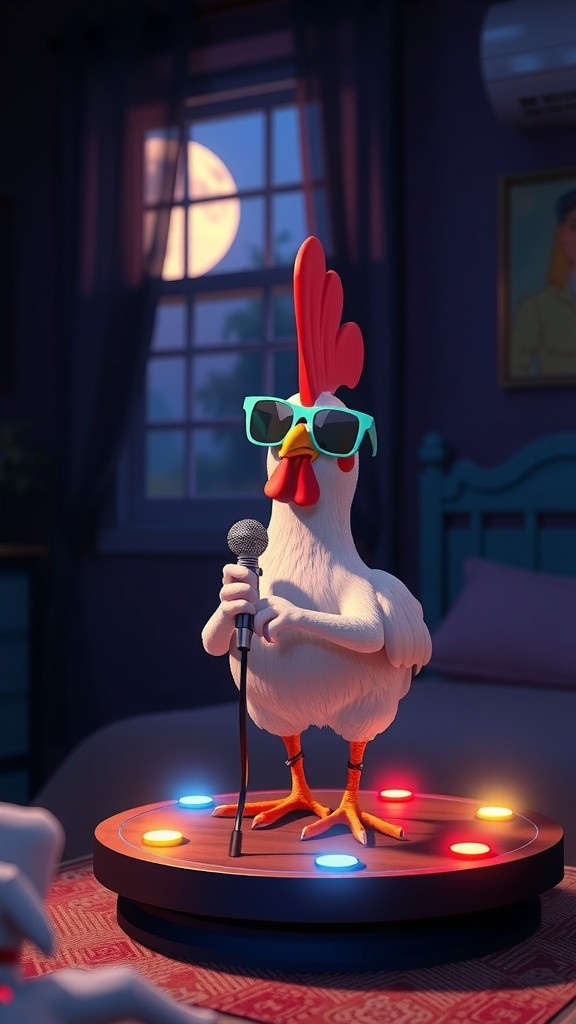 WHEN CHICKENS ROCK THE NIGHT AWAY!