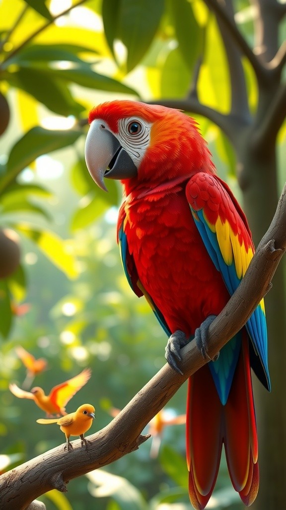 The Colorful Tale of Polly the Parrot