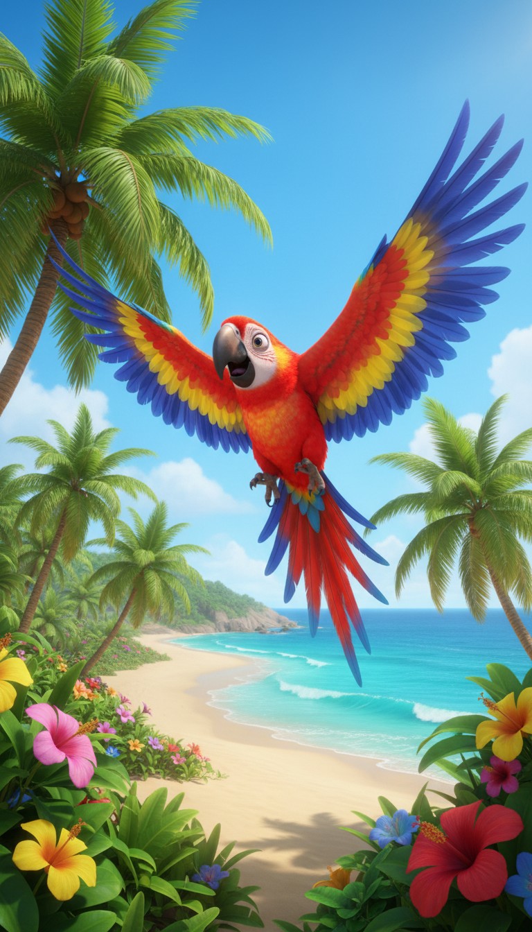 Soar with our Colorful Parrot Airlines!