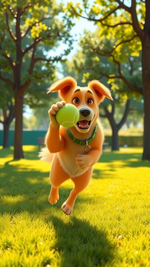 The Tale of Rover: A Fluffy Golden Companion