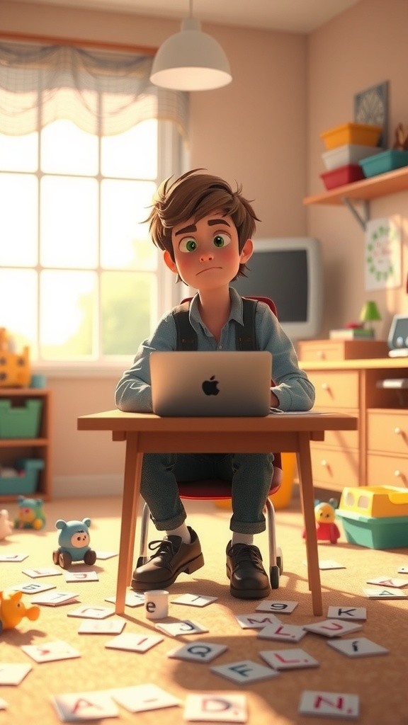 A Boy Singing ABC Full Song