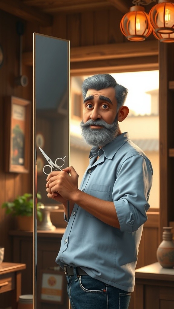 बिल्लू और स्मार्ट दर्पण की हंसी