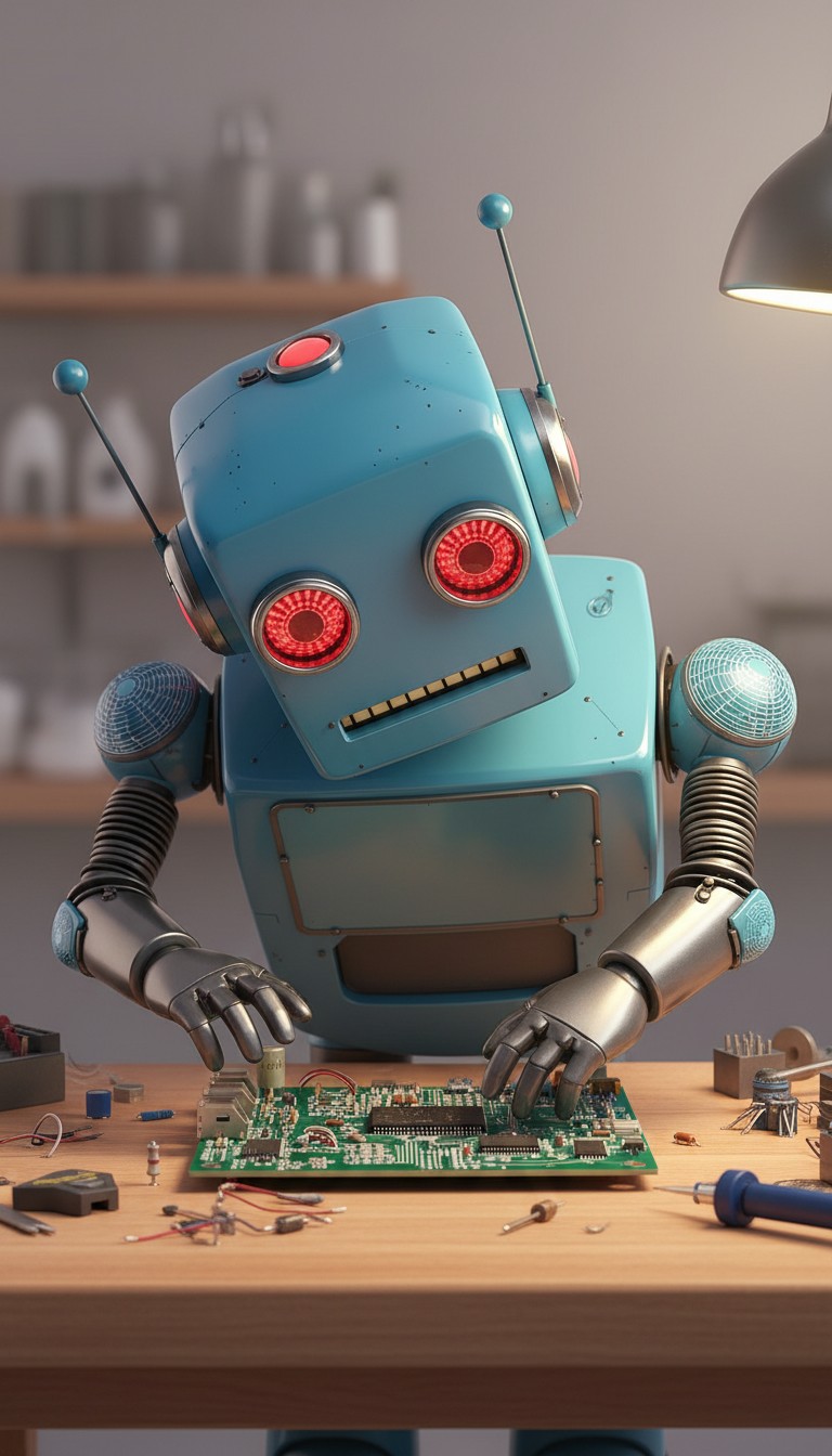 Meet Sprocket: Your New Retro Robot Friend!