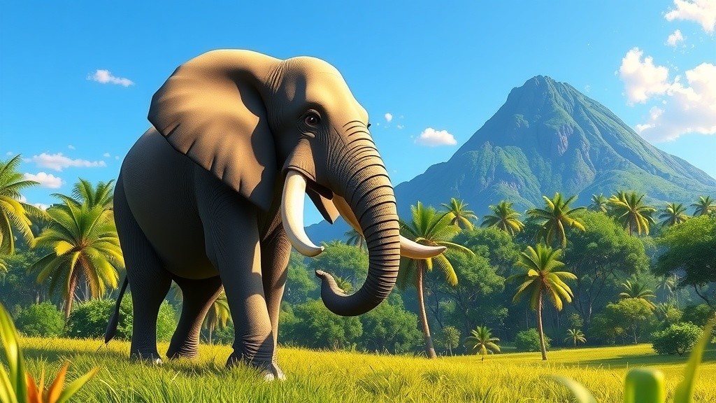 हाथियों का रोमांच: गुफा का झरना