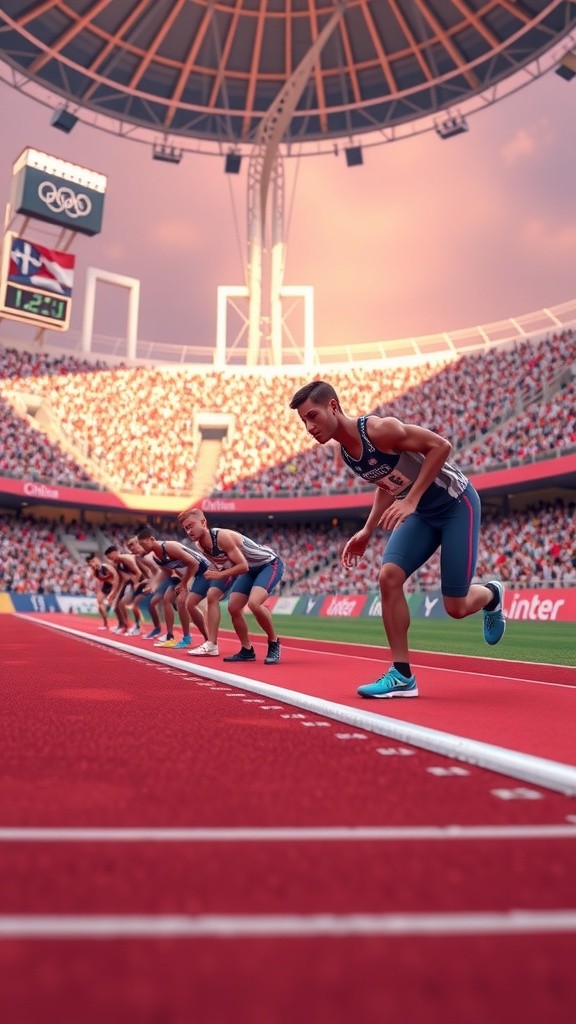 The Underdog's Victory: Barry Wins the 100m Race