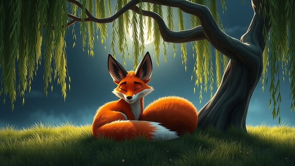 Moonlit Lullaby of the Fox