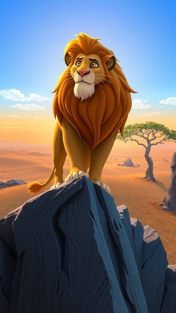 The Majestic Leo: A Tale of a Golden Mane Lion