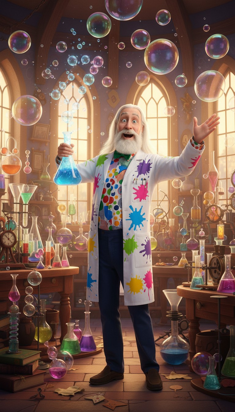 ماجرای بابل بادی و خنده در آزمایشگاه پروفسور بونزن