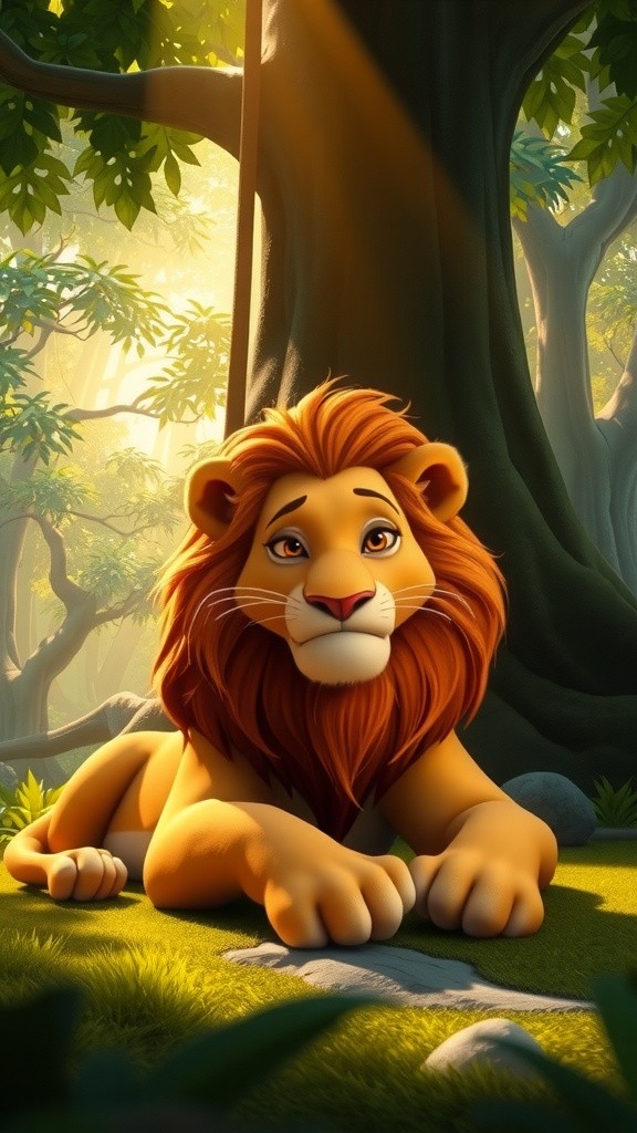 शेर और लोमड़ी की समझदारी की कहानी