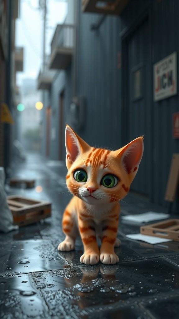 Mivi's Journey: From Lonely Kitten to Happy Home