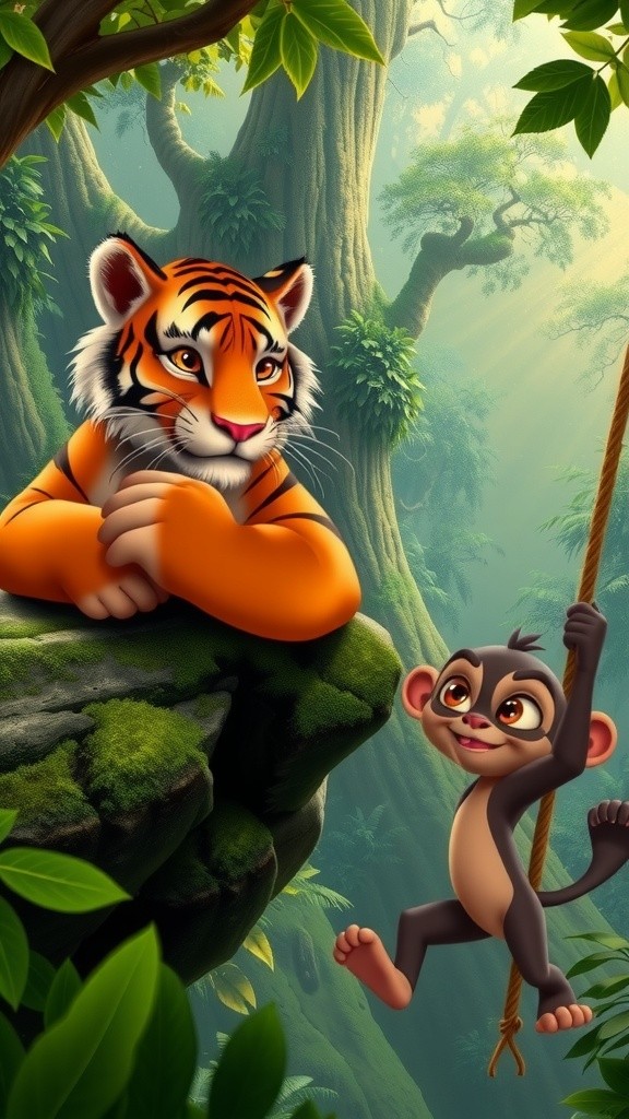 Sacha Dosti: Tiger aur Monkey ki Kahani