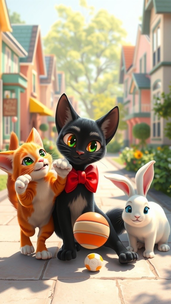 Adventures of Milo, Tuffy, and Bella: A Purrfect Day in the Sun!