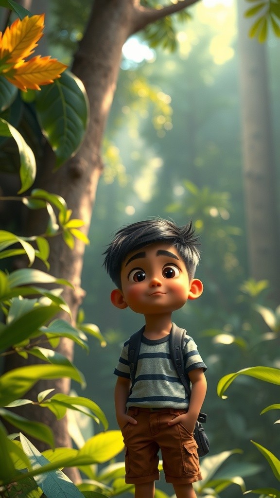 The Boy and the Friendly Monkey Adventure