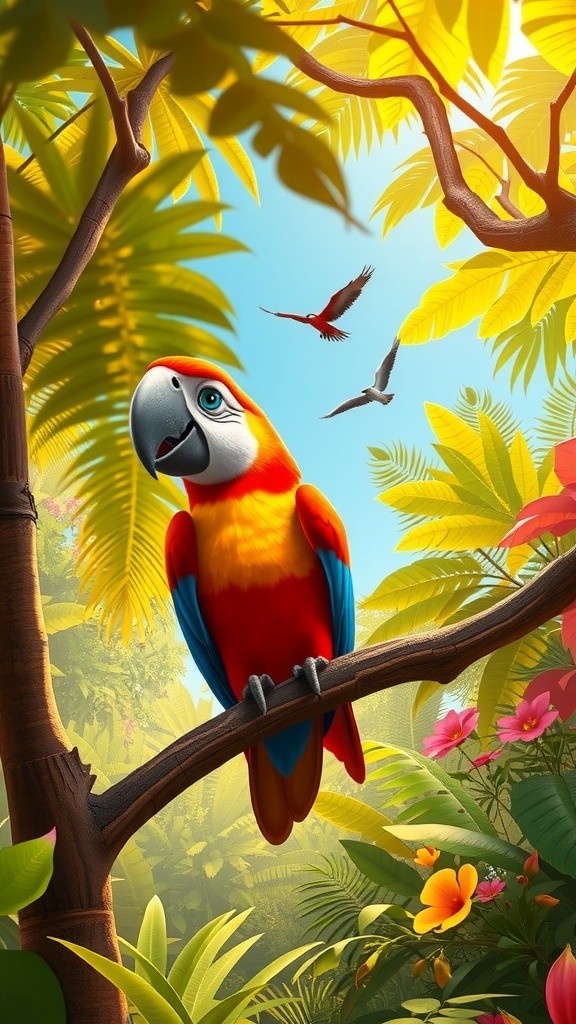 Coco the Caring Parrot