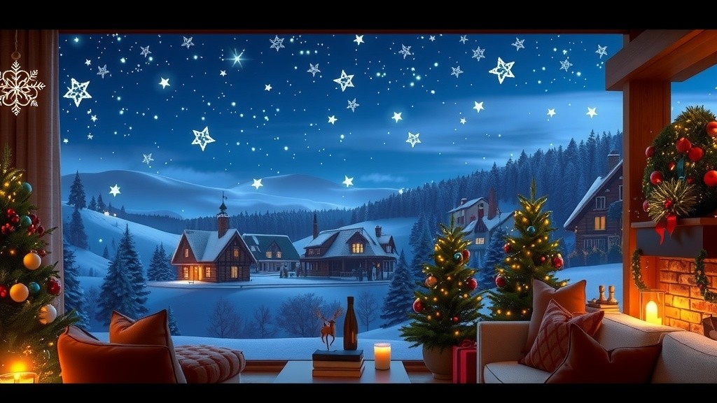 Santa Distributing Gifts to Kids