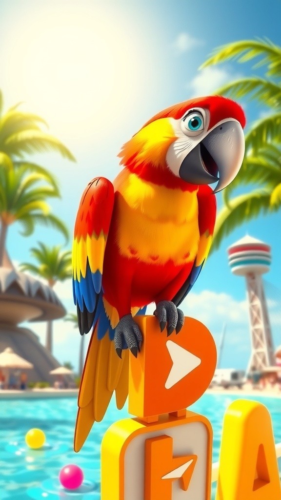 Journey to Paradise with Percy the Parrot!