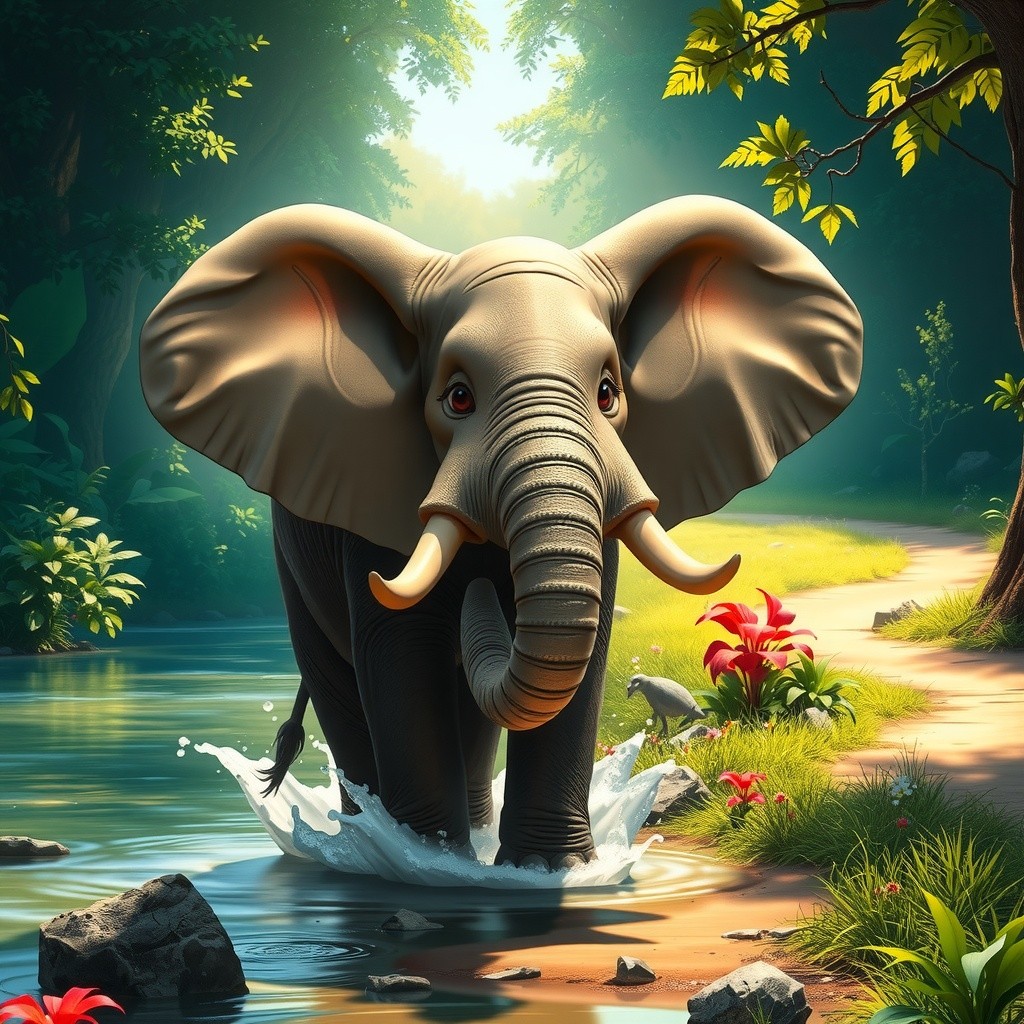 Ellie the Elephant's Splish-Splash Adventure!