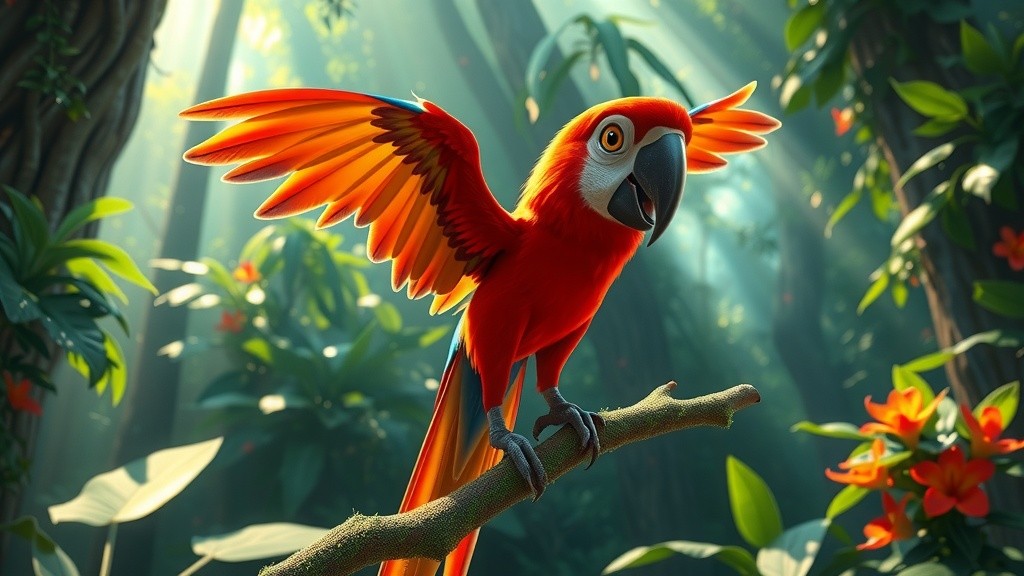 Parrot Adventures in the Forest