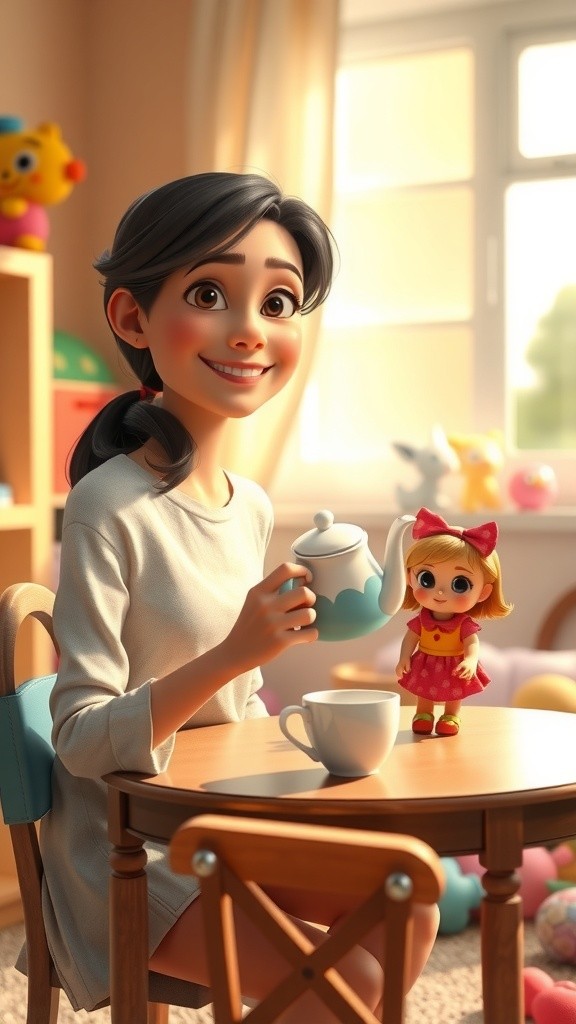 Lilly's Tea Party with Daisy