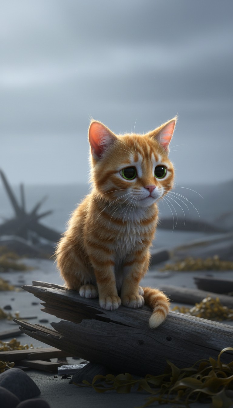 Echoes of Loss: A Cat's Grief After the Tsunami