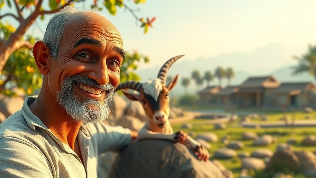 بوڑھے بابا اور شرارتی بکری کی کہانی