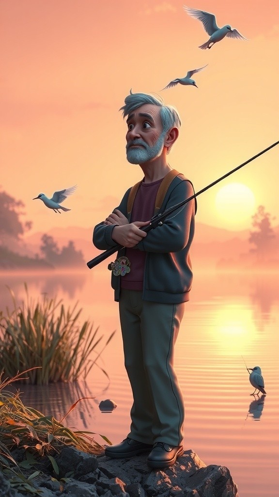 मछली और मछुआरा की कहानी