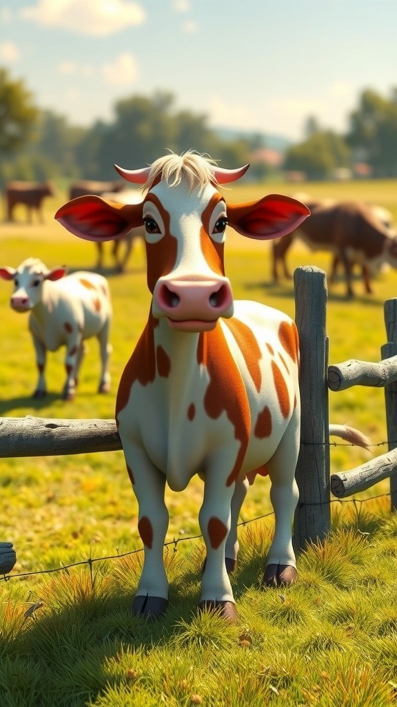 A Playful Adventure of a Small Cow 🐄✨