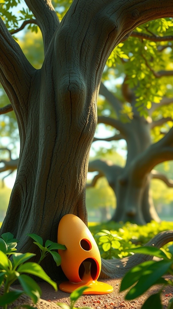 The Bear Stuck in the Tree