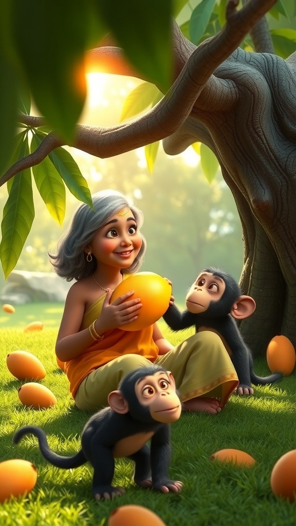 दादी और बंदर की प्यारी दोस्ती