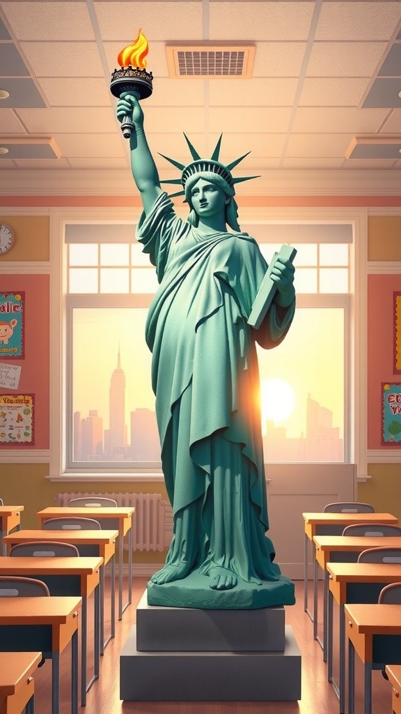 Liberty Lights the Way: A New Kid at Harbor Elementary