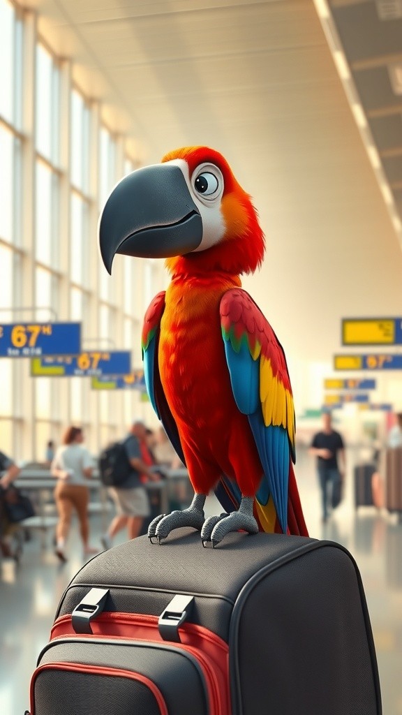Parrot's Airport Adventure!