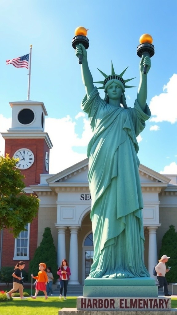 Liberty's First Day at Harbor Elementary