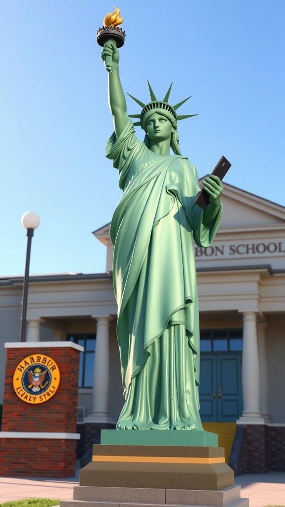 Liberty's First Day at Harbor Elementary!