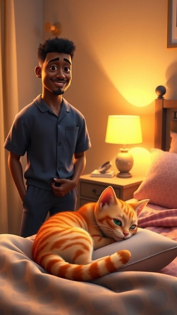 Guling Rebutan: Kucing vs Budi!