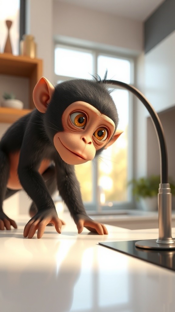 Baby Monkey's Coffee Catastrophe!