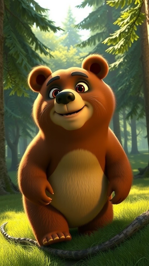 The Bear Stuck in a Tree