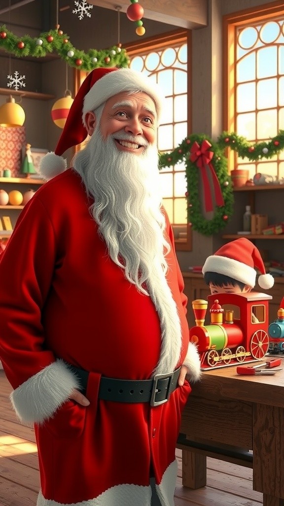 Santa Merry Claus and the Children