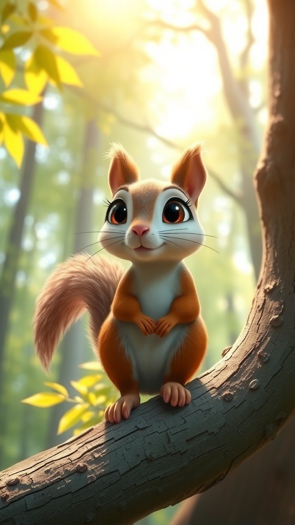 The Brave Little Squirrel's Acorn Adventure
