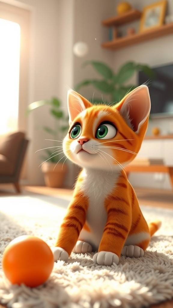 Whiskers: The Story of an Orange Tabby Cat