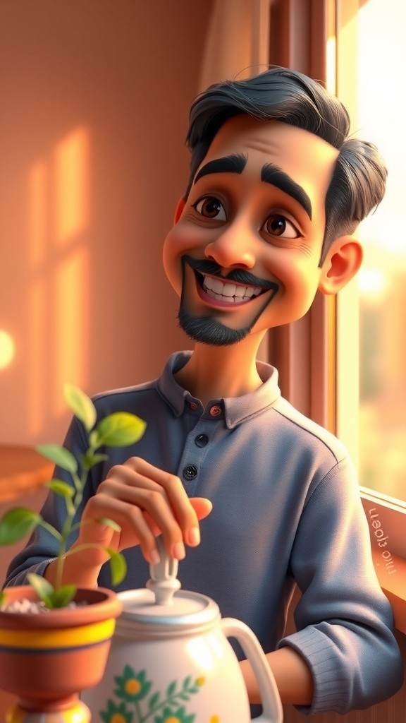 Plant Power: Raj's Green Awakening