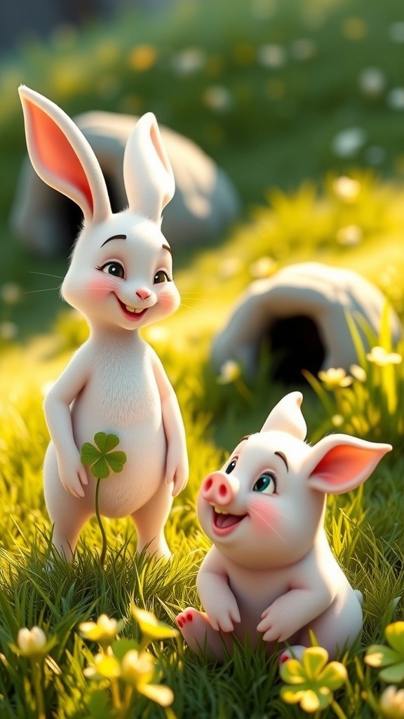 Monkey Saves Rabbit from Leopard Attack