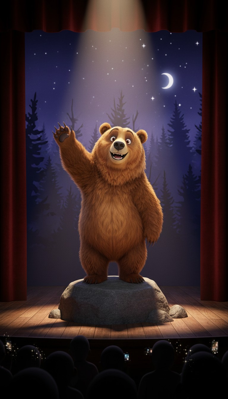 Barry the Bear's Hilarious Forest Stand-Up!