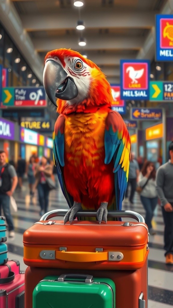 Parrot's Airport Journey